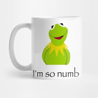 poorly drawn depressed kermit the frog Mug